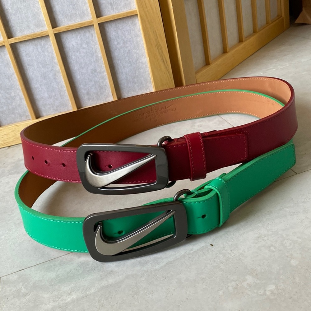 Lot of 2 Nike Golf Grip Tech Belts